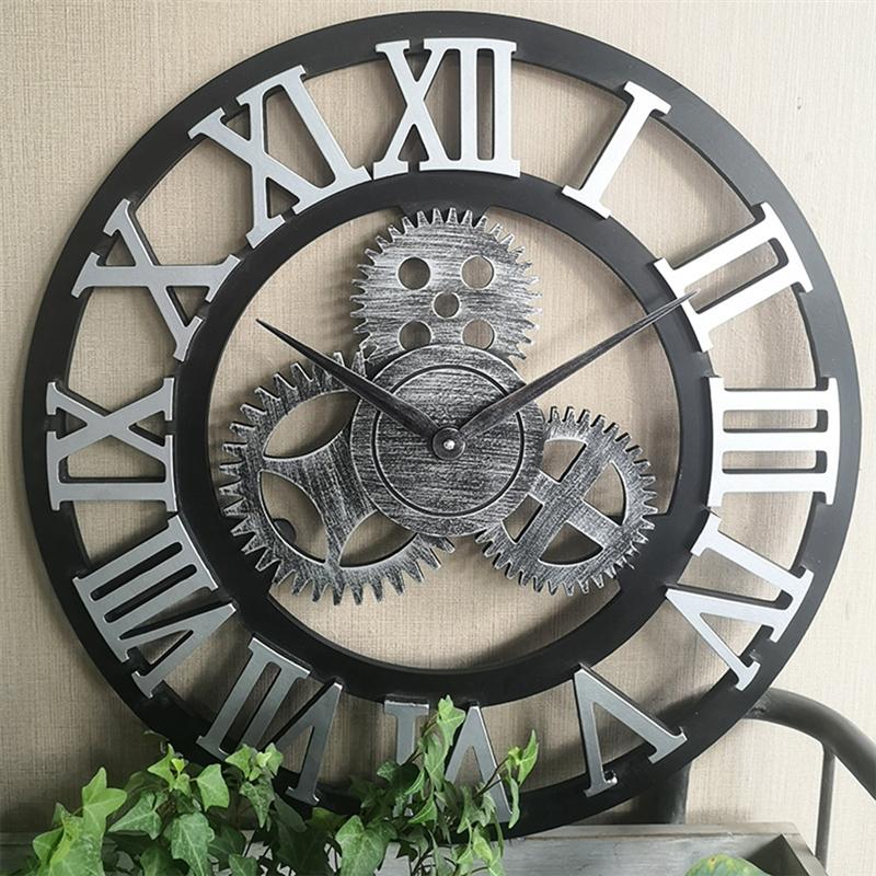 Handmade Oversized 3D Retro Decorative Wall Clock