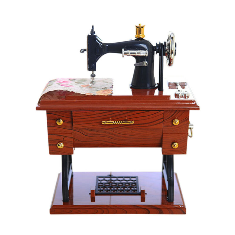 Mini Craft Retro Sewing Machine Decor