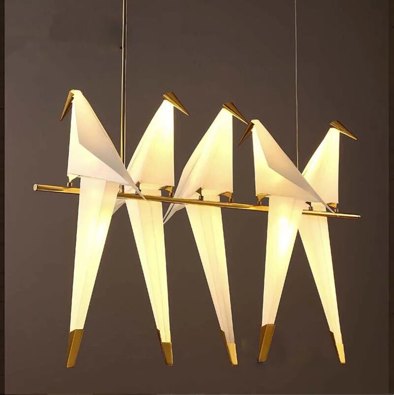 Origami Bird Decorative Chandelier Lamp