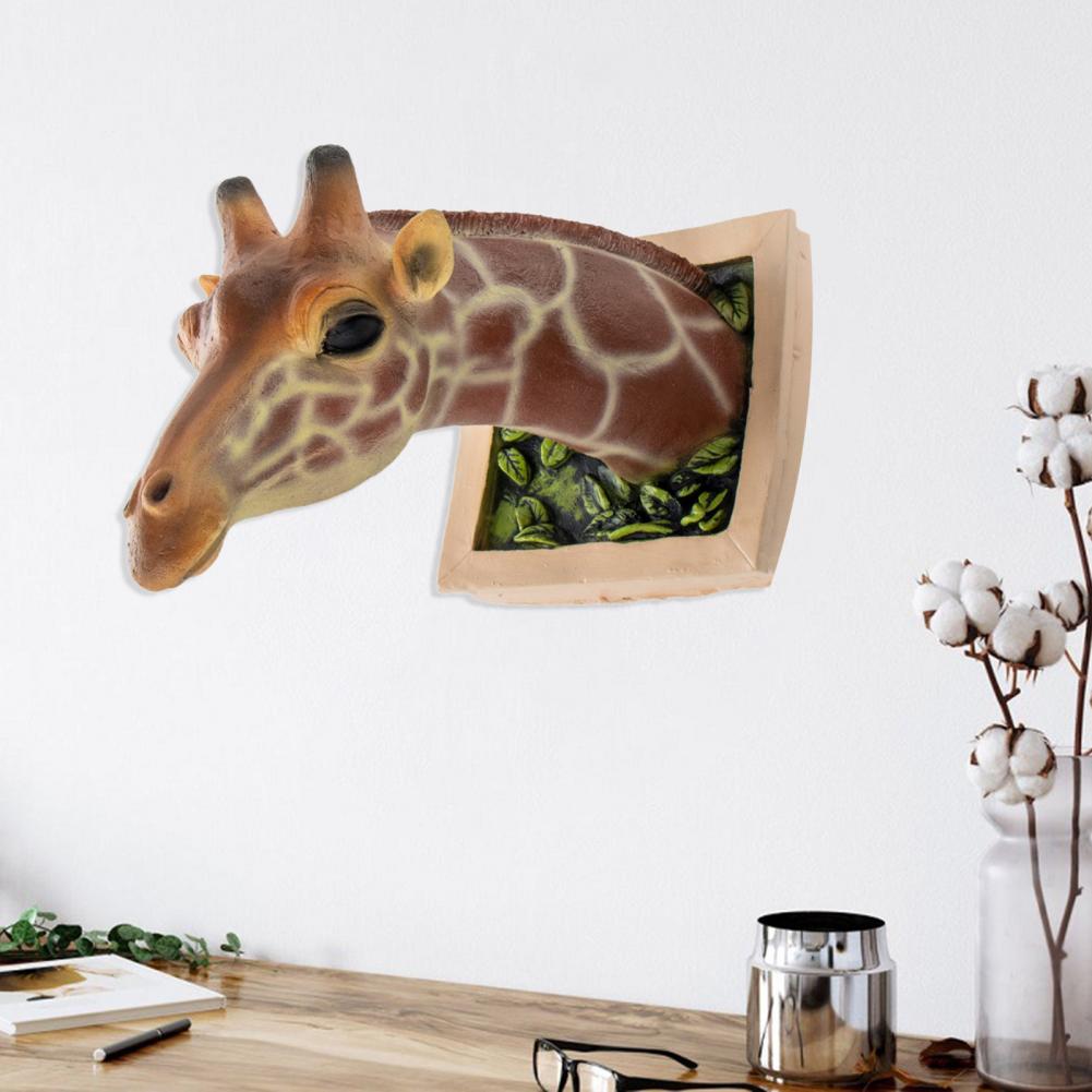 3D Wall Mounted Giraffe Sculpture Home Decor - UTILITY5STORE