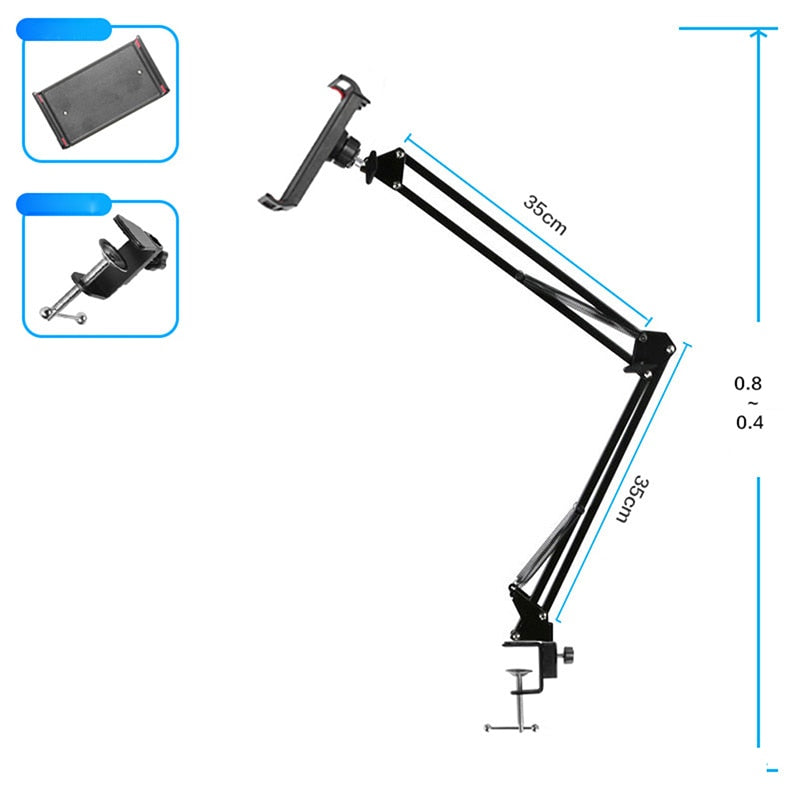 Adjustable Desktop Phone Tablet Stand Holder Clip