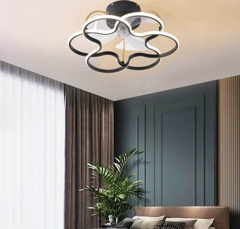 Elegant Modern LED Ceiling Fan Lamp