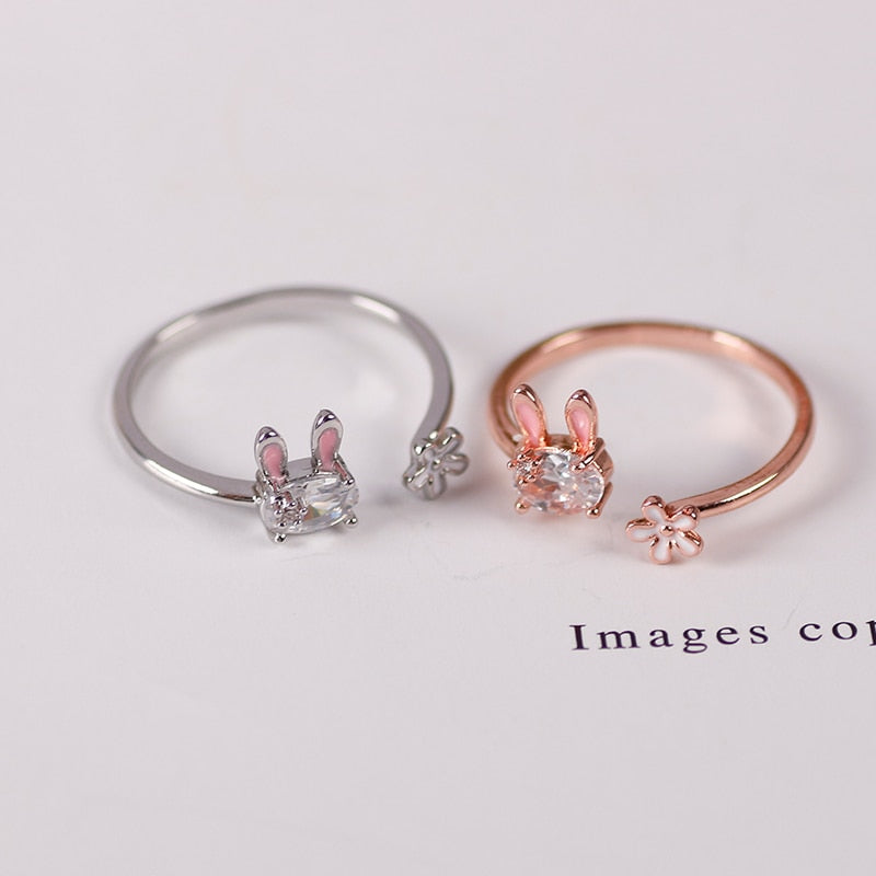 Magic Radiant Rabbit Charm Ring