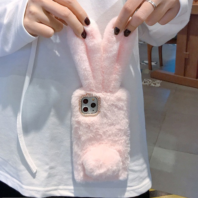 Fluffy Bunny Soft and Stylish iPhone Case - UTILITY5STORE