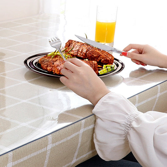 Transparent Frosted PVS Table Protector