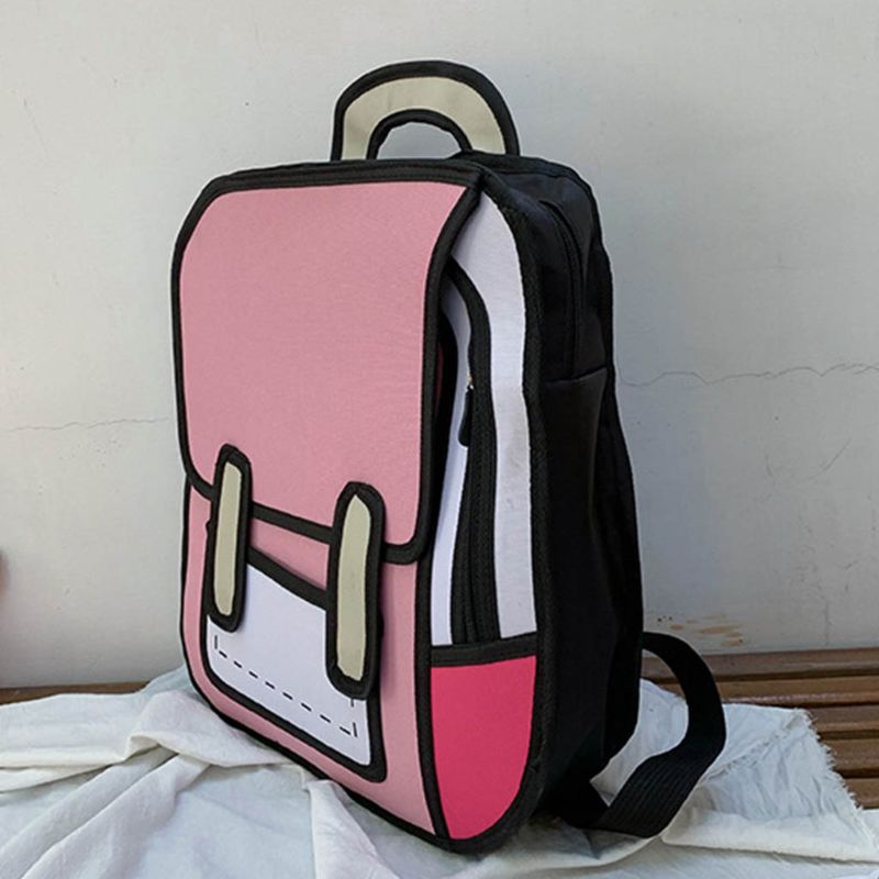 Creative 2D Unisex Cartoon Backpack