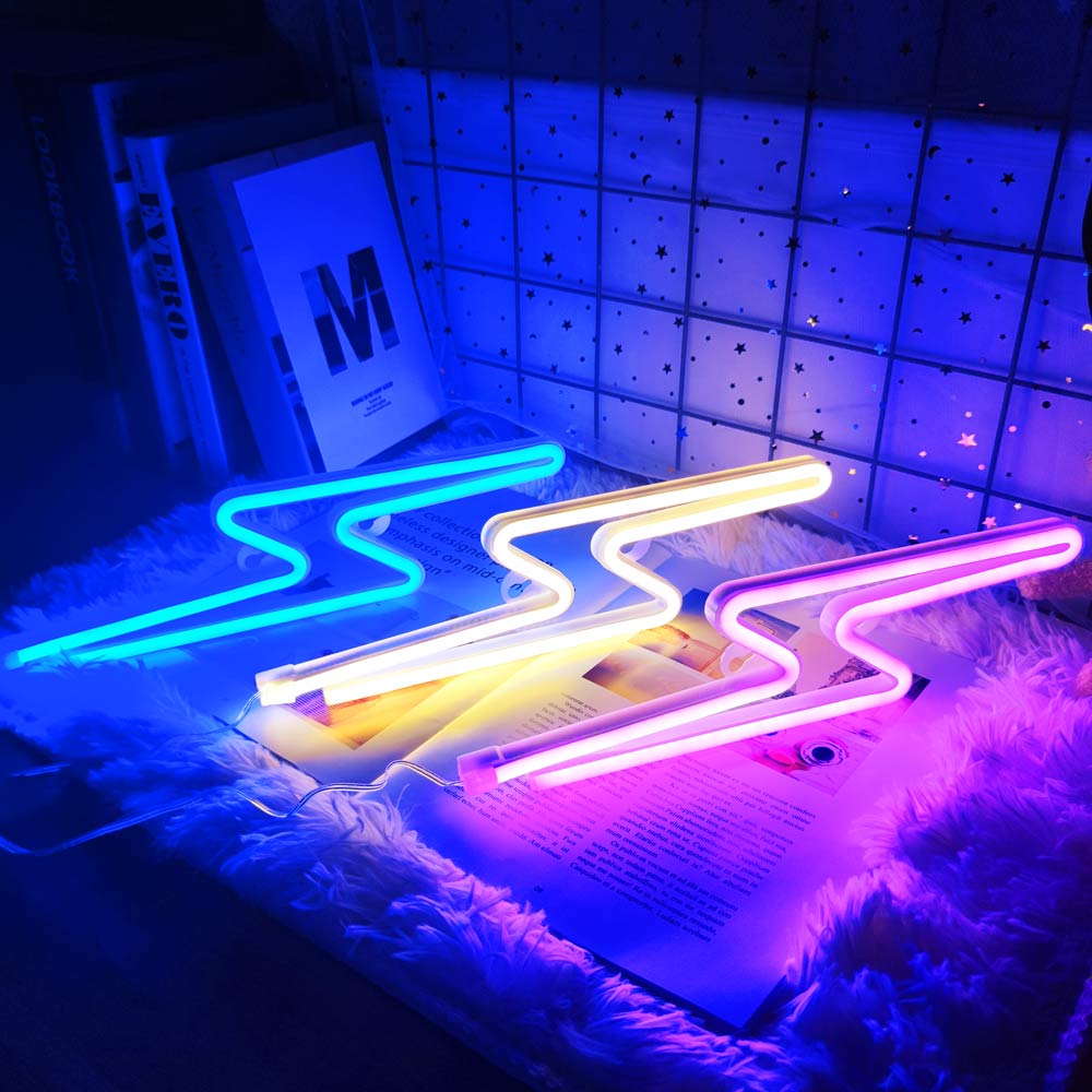 Led Lightning Neon Sign Wall Decor