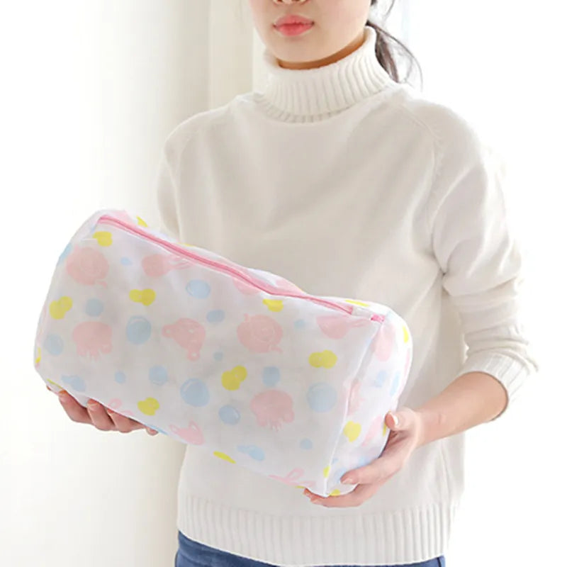 Zippered Mesh Laundry Foldable Wash Bags