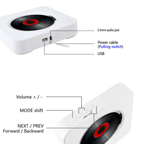 Sound Wave CD Player Bluetooth Speaker