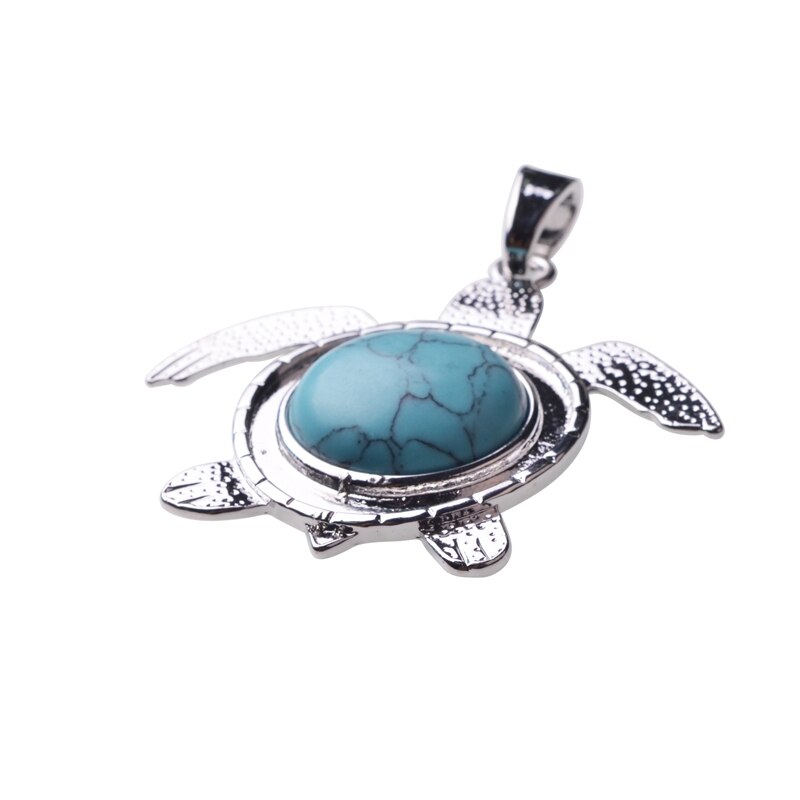 Sea Turtle Natural Stone Necklace