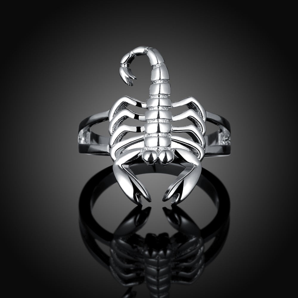 Lucky Gothic Scorpion Ring