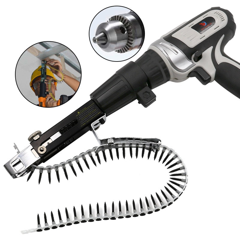 Cordless Automatic Screw Power Drill Attachment Tool