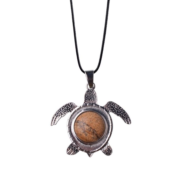 Sea Turtle Natural Stone Necklace