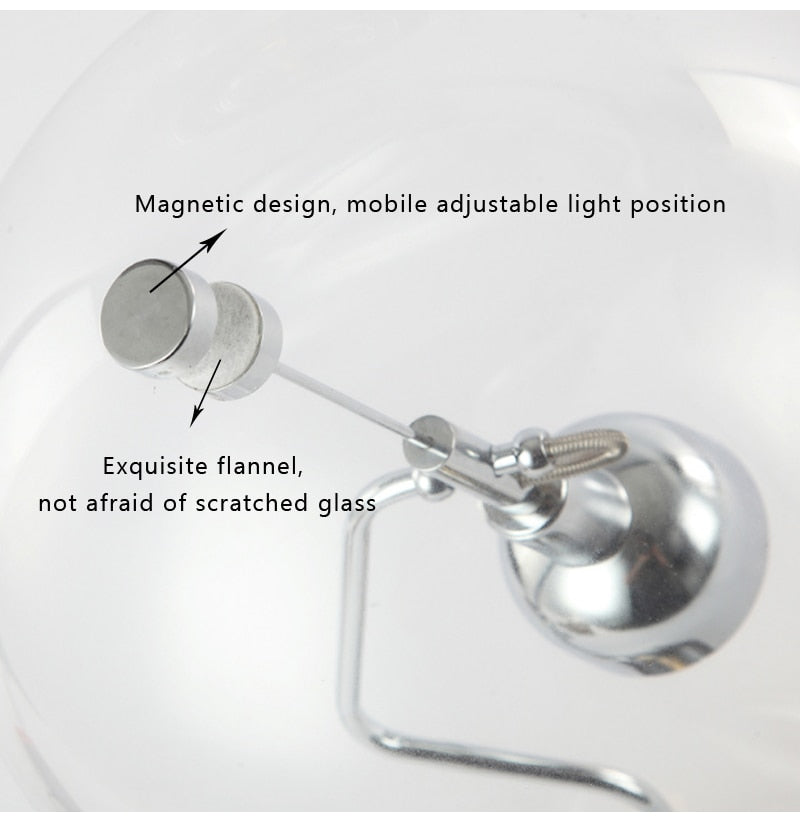 External Magnet Adjustable Minimalist Lamp