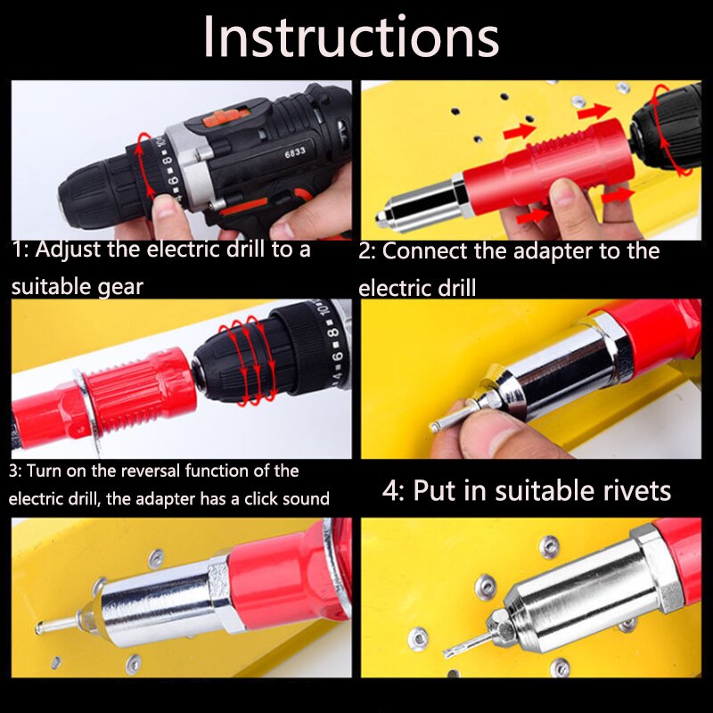 Rivet Easy Fix Electric Nut Gun