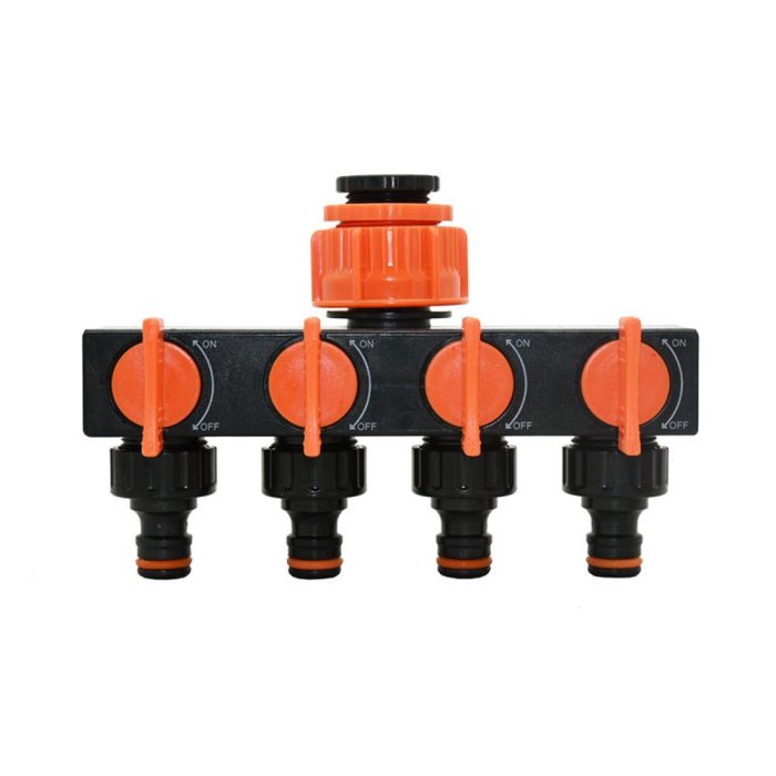 4-Way Garden Tap Water Splitter - UTILITY5STORE