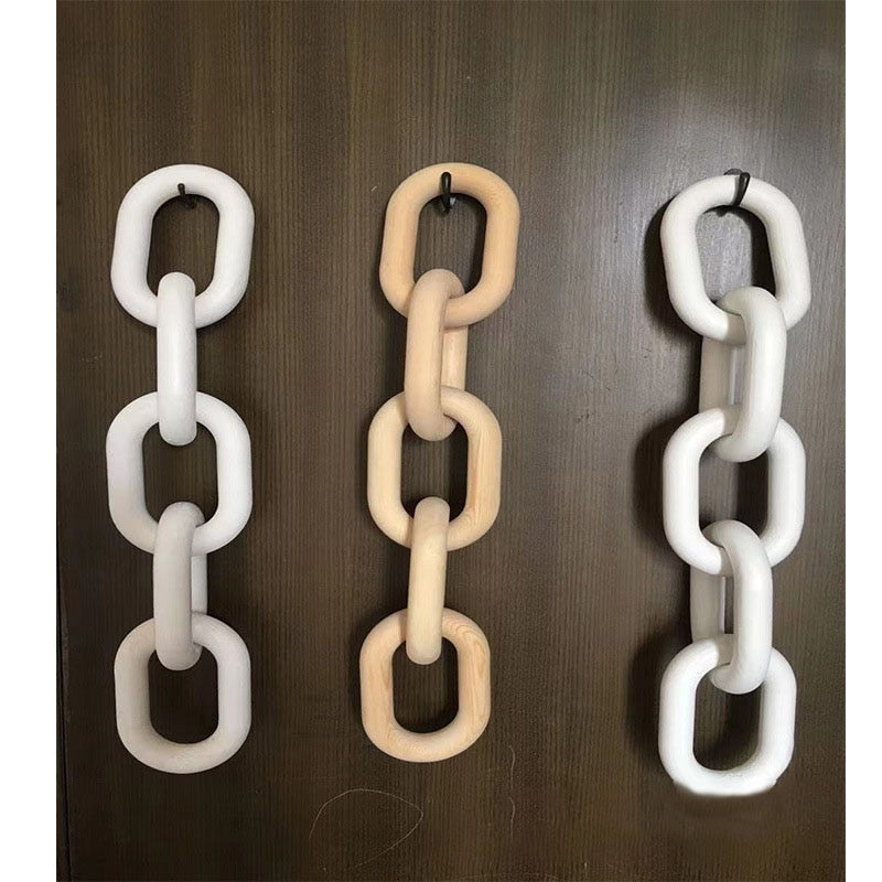 Modern Wooden Chain Link Decor