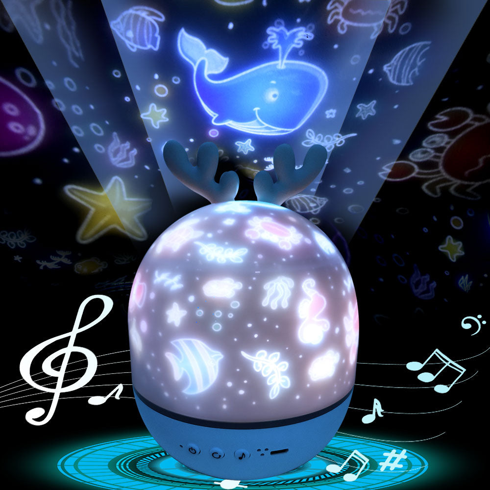 Rotating Deer Music Star Projector Night Lamp - UTILITY5STORE