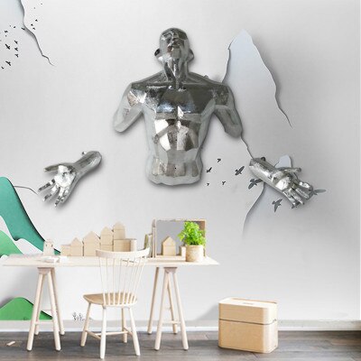 Retro Creative Enlightened Man Art Wall Decor