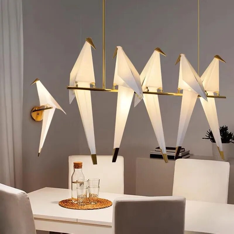 Origami Bird Decorative Chandelier Lamp