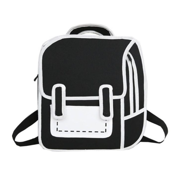 Creative 2D Unisex Cartoon Backpack