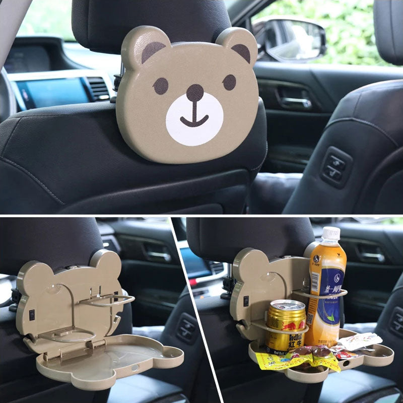 Multifunctional Mini Panda Car Backseat Tray