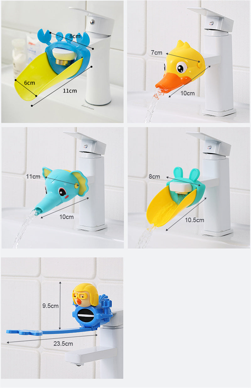 Cartoon Splash Proof Kids Faucet Extender