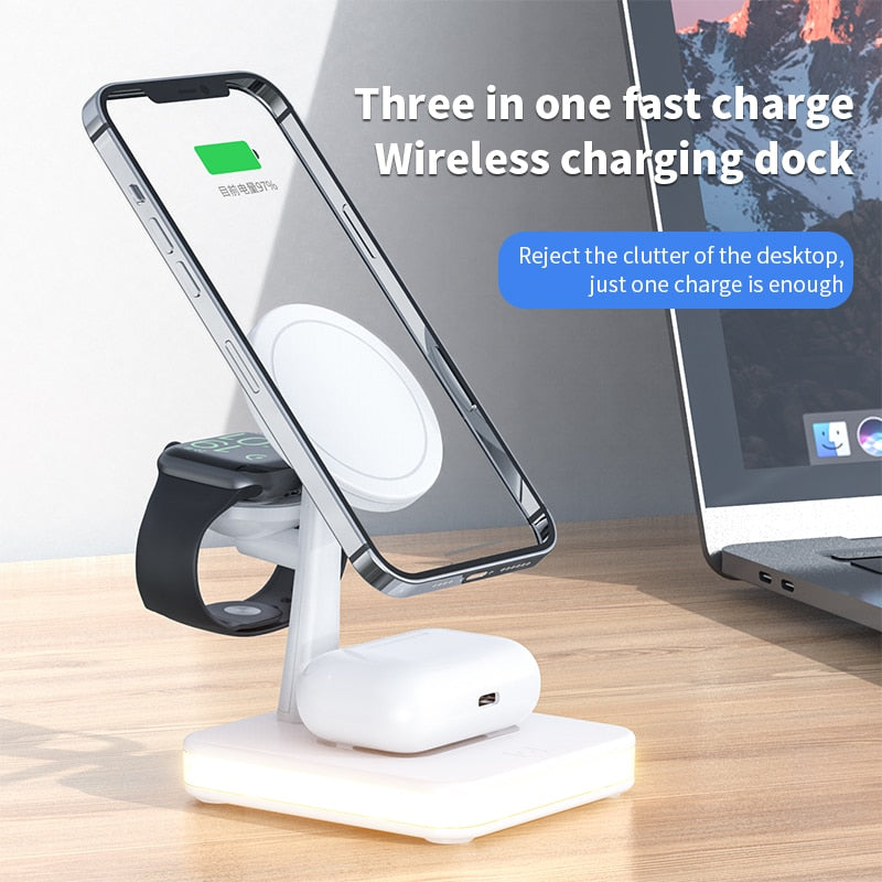 Magnetic Wireless Charger Dock Lamp