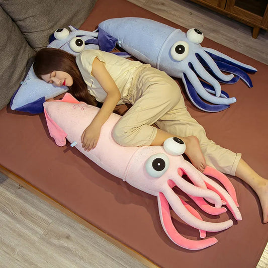 Jumbo Huggable Squid Softie Plush Toy