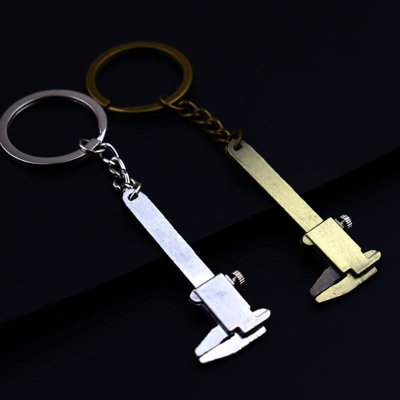 Mini Caliper Ruler Keychain