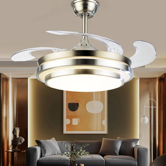 Modern Remote Controlled LED Ceiling Fan Lamp