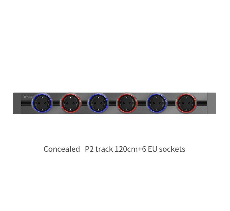 Multiple Power Electric Extension Socket Track