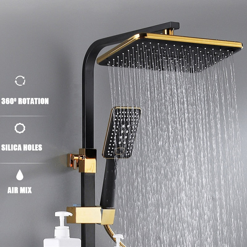 Elegant Digital Wall Mounted Smart Thermostatic Bath Faucet
