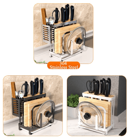 Stainless Steel Kitchen Utensils Organizer Drying Rack