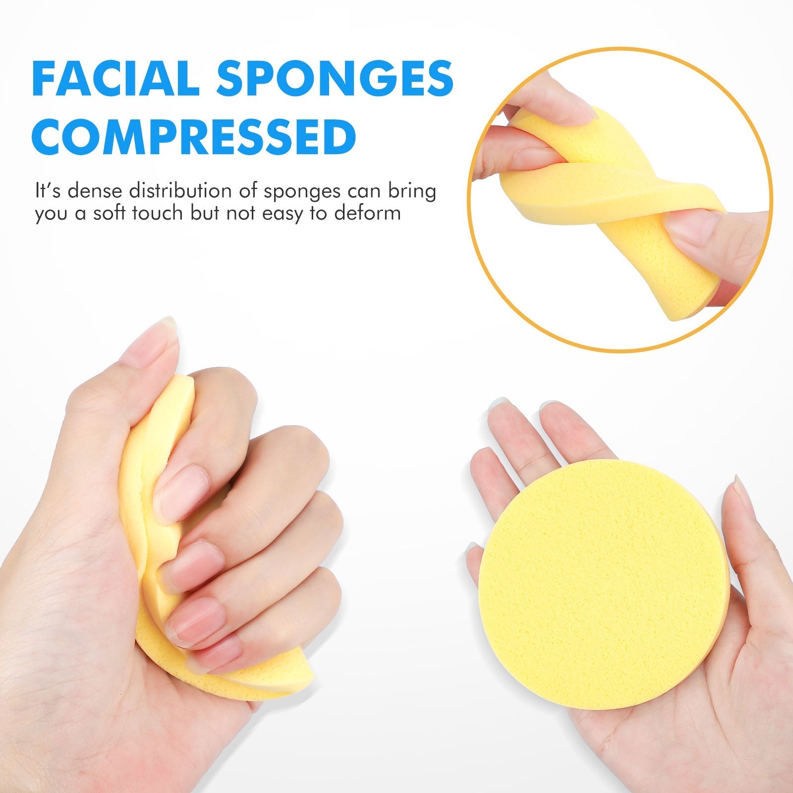 50Pcs Water-Activated Face Cleansing Makeup Remover