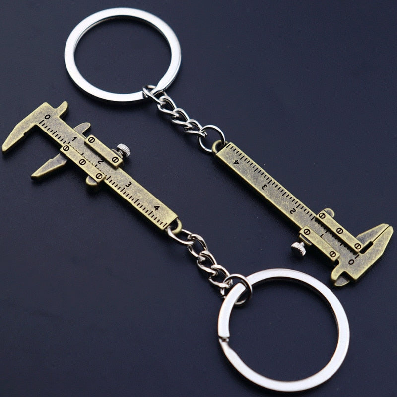 Mini Caliper Ruler Keychain