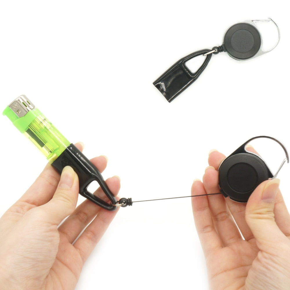 Anti-Lost Retractable Safe Lighter Keychain