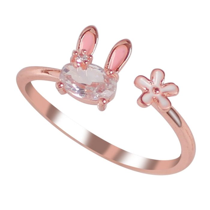 Magic Radiant Rabbit Charm Ring