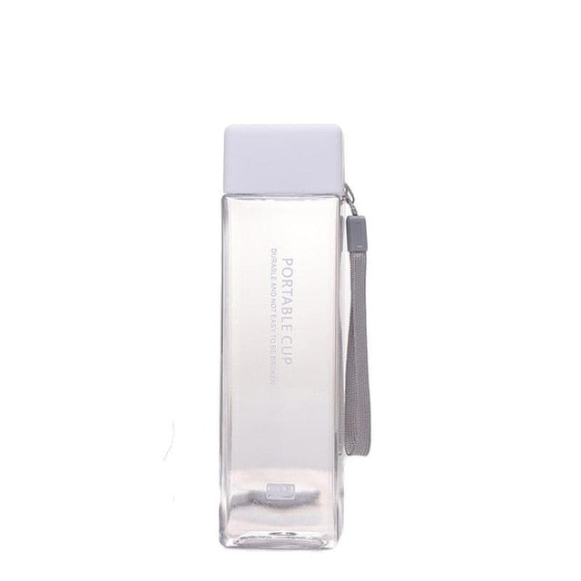 Transparent Square Classy Water Bottle Thermos