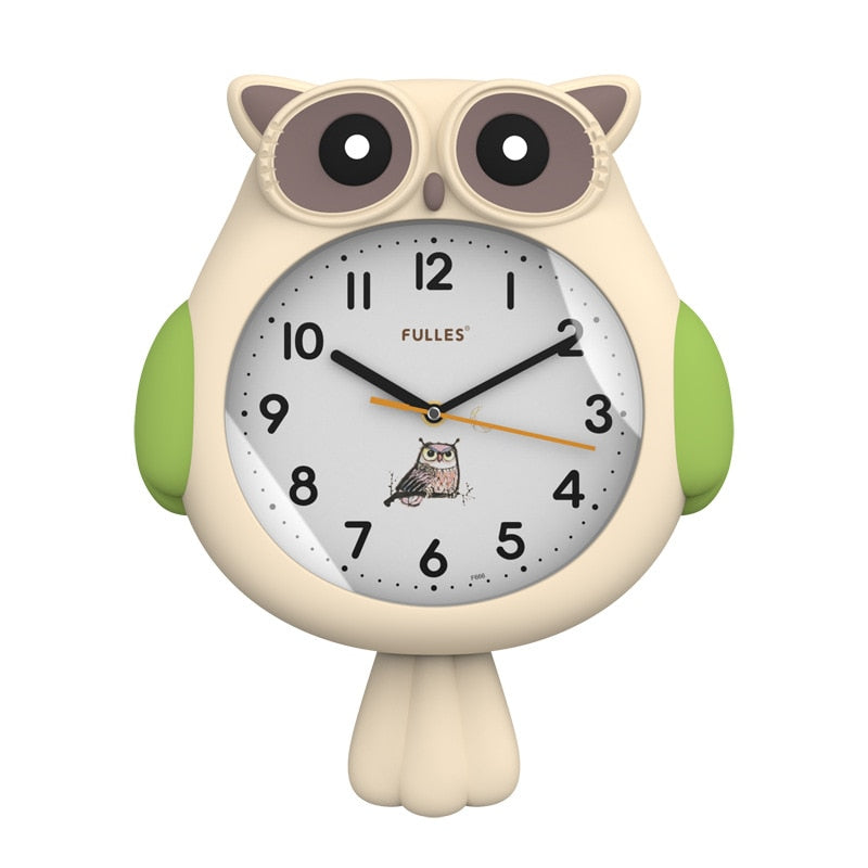 Cute Midnight Owl Wall Clock