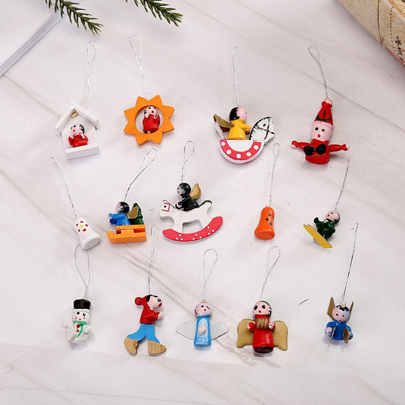 48pcs Santa's Runners Wooden Decoration Set - UTILITY5STORE