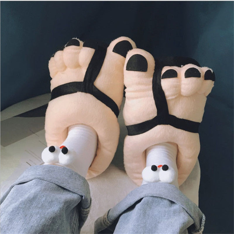 Funny Giant Foot Plush Winter Oversized Slipper