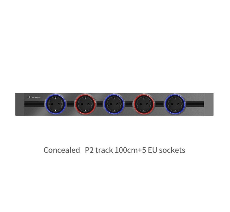 Multiple Power Electric Extension Socket Track