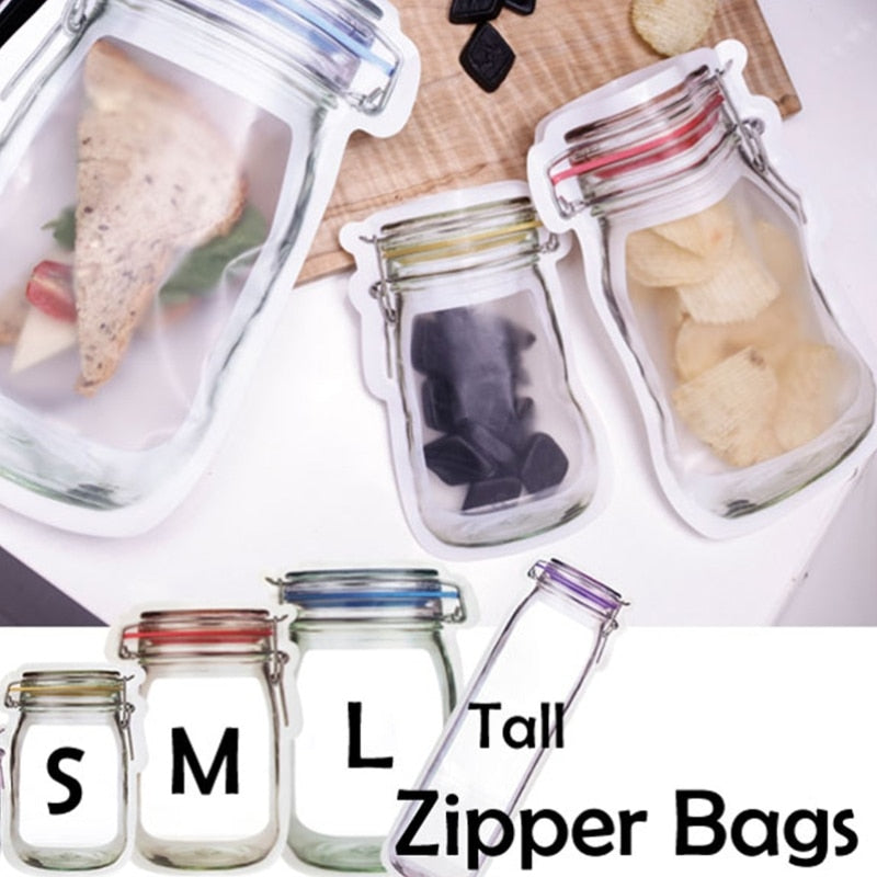 Reusable Transparent Jar Storage Bags
