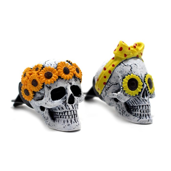 Creative Flower Skull Car Air Freshener