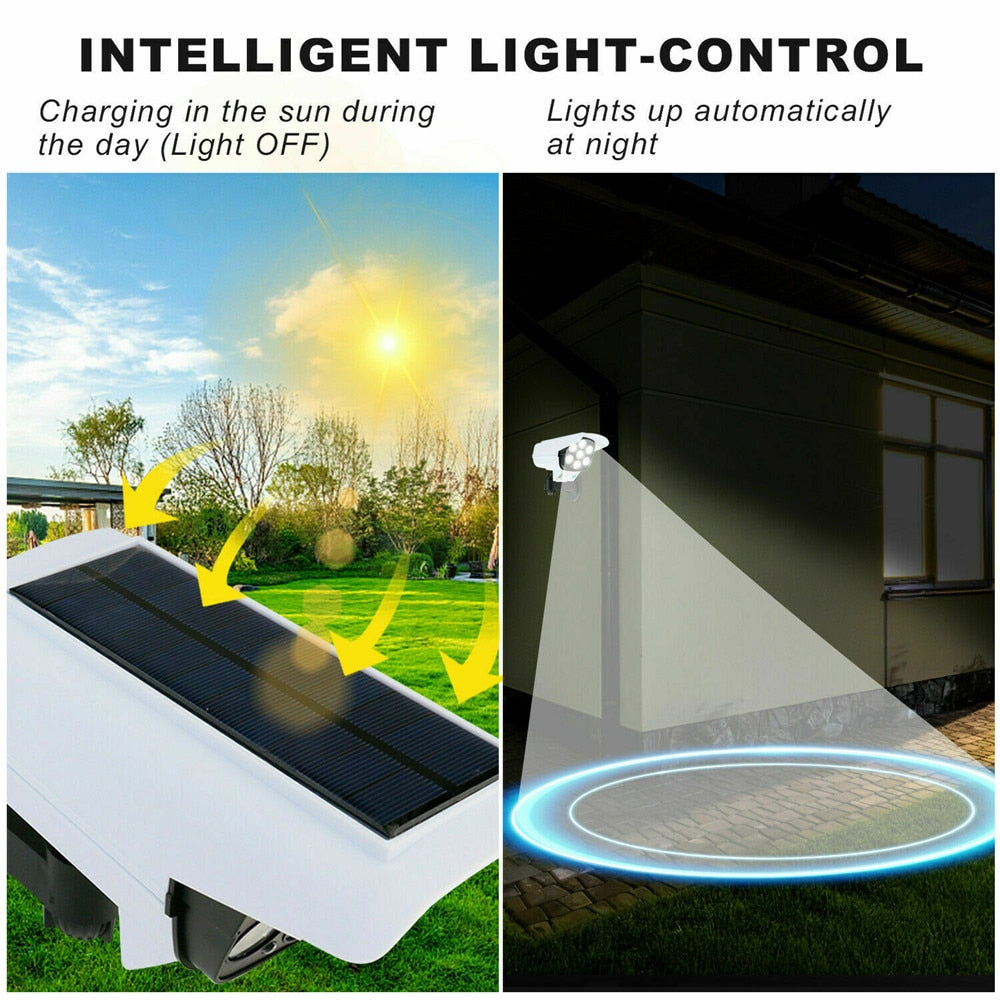 Solar Motion Sensor Dummy Security Camera Light