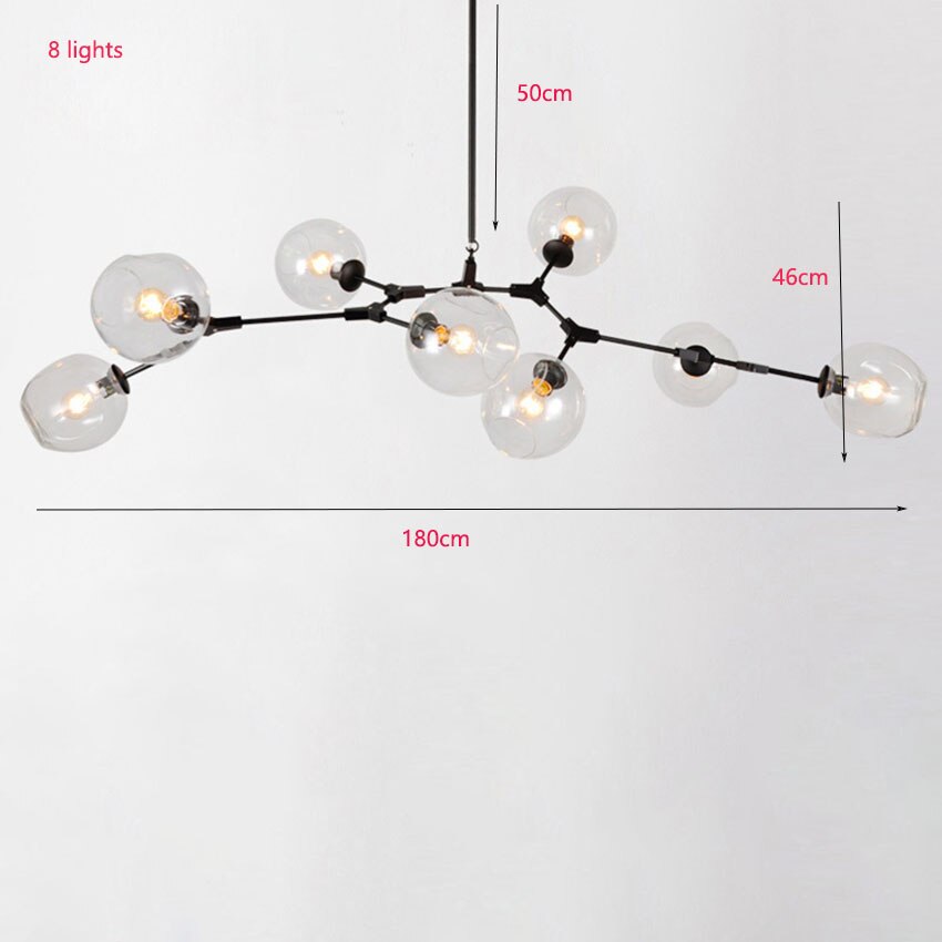 New York Art DNA Molecular Glass Chandelier