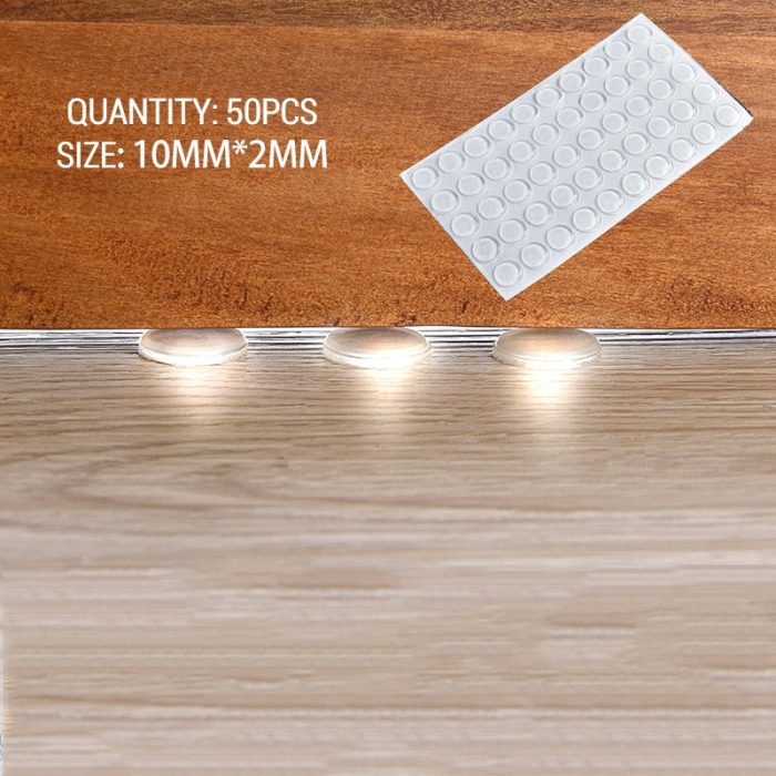 Self-Adhesive Silicone Cabinet Door Stopper Pads