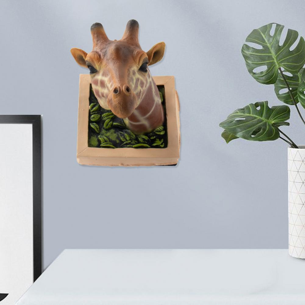 3D Wall Mounted Giraffe Sculpture Home Decor - UTILITY5STORE