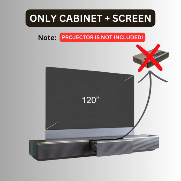 Ultra-Modern Motorized Screen Laser TV Console Cabinet